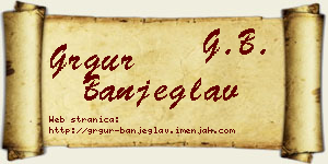 Grgur Banjeglav vizit kartica